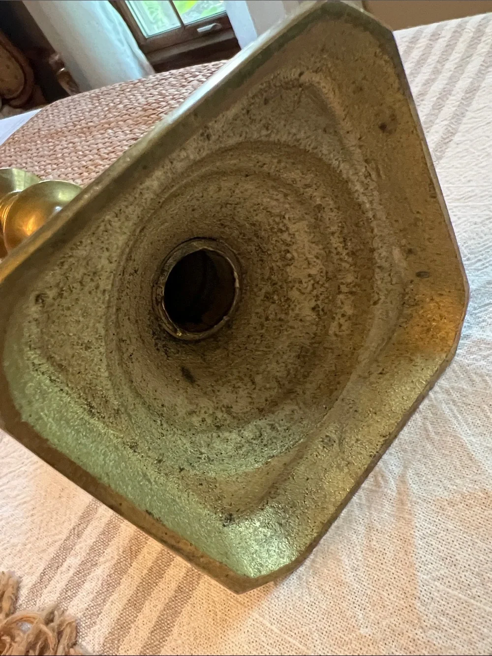 Vintage Solid Brass Candlestick Holder.